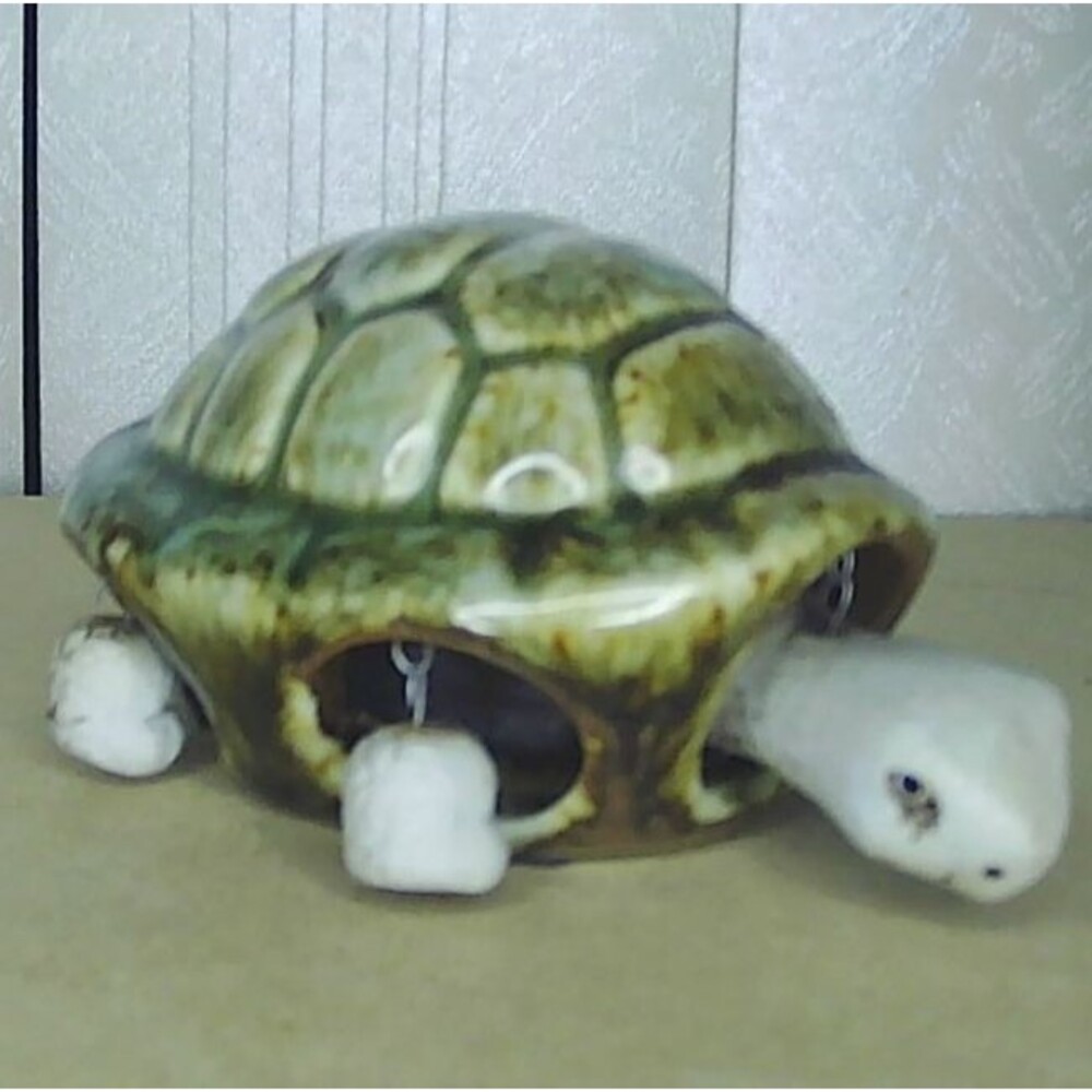 Clay Turtle with Bobble Wobbly Legs, Tail and Head Figurine 6x3.5x2.5